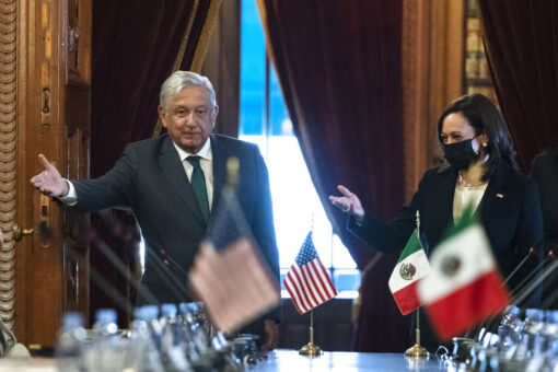 Mexico’s López Obrador says he called Harris ‘president’ after meetings on migration