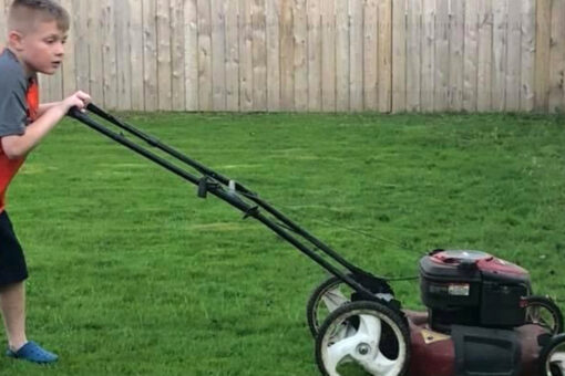 Boy vows to mow 50 lawns for 50 veterans in honor of his grandfather