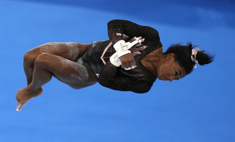 Simone Biles performs astonishing Yurchenko double pike at Olympics practice