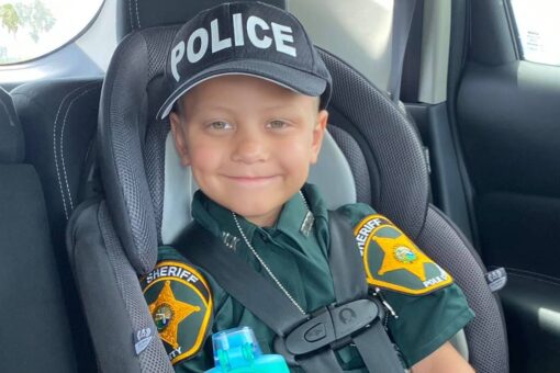 Florida boy with cancer becomes honorary sheriff’s deputy for a day