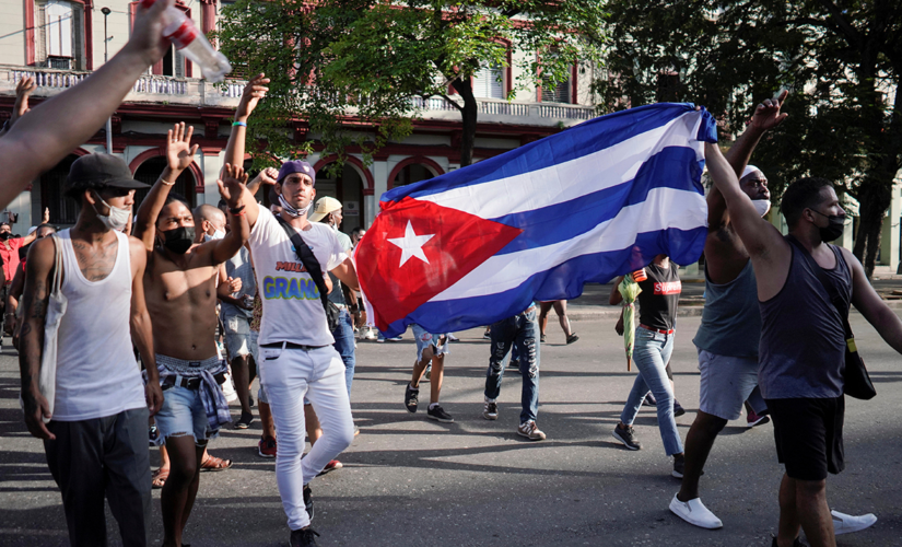 Watch: American flags fly high in opposition of Cuba’s communist government