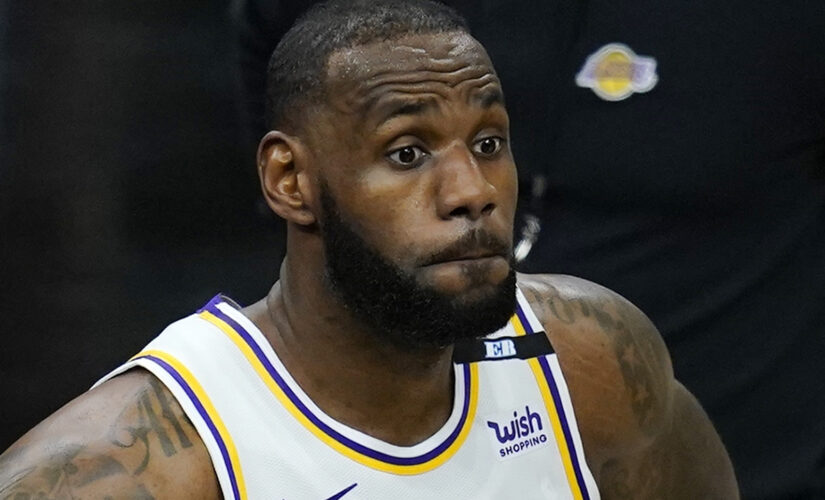 LeBron James freaks out watching Bronny’s game on TV: ‘What the f–k!’