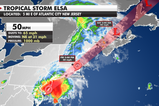 Tropical Storm Elsa soaks New York City, snarls traffic