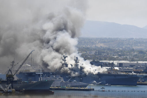 Navy charges sailor in connection with USS Bonhomme Richard fire that destroyed warship