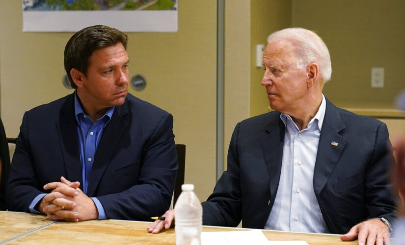 Biden, DeSantis, put politics aside as president tours Florida building collapse