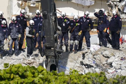 Grieving firefighter recovers his own child’s body from rubble of Florida condo collapse