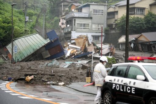 At least 19 missing as mudslide west of Tokyo hits houses