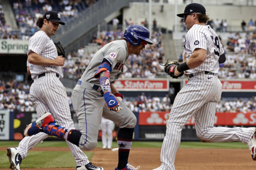 Alonso, LF fan help Mets stun Yanks 10-5 in DH opener