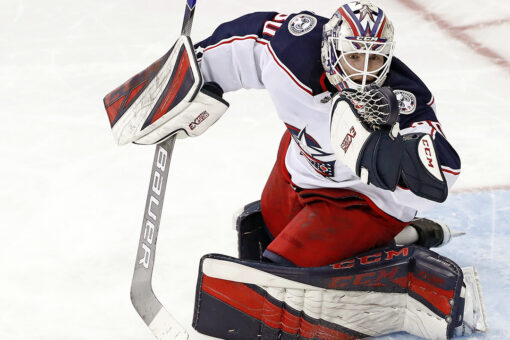 Blue Jackets’ Elvis Merzlikins says Matiss Kivlenieks saved him, pregnant wife the night of firework death