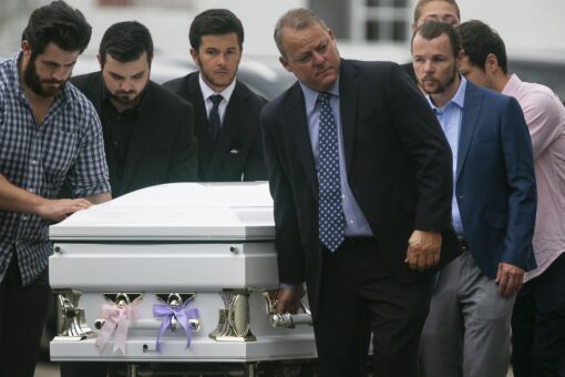 Sisters in Florida condo collapse buried in same coffin