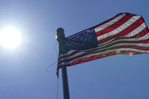 Video of child ripping flag from yard and tossing it as adult looks on goes viral