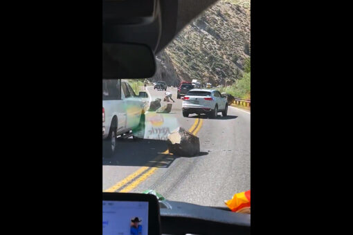 Boulders roll onto highway following 6.0 California-Nevada earthquake, aftershocks expected for days