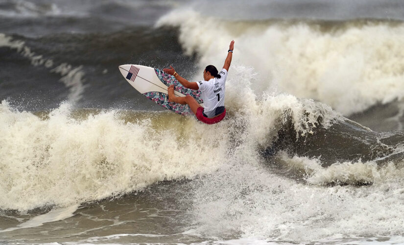 Seasoned superstars win gold in surfing’s Olympic debut