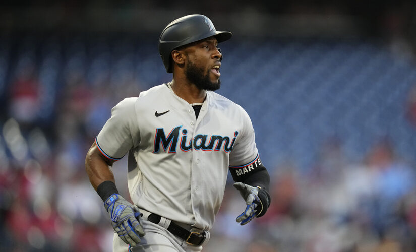 Marlins trade OF Marte to A’s and RHP García to Astros