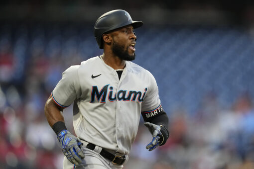 Marlins trade OF Marte to A’s and RHP García to Astros
