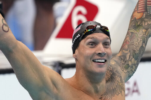 Living up to the hype: Dressel wins 1st individual gold