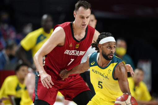 Australia beats Germany 89-76 to sweep basketball pool
