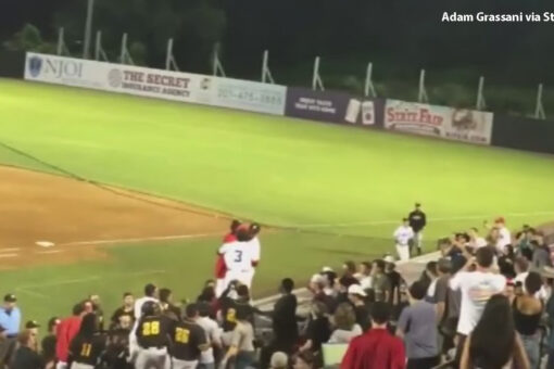 Baseball players and fans brawl at NJ Jackals $1 Beer Night