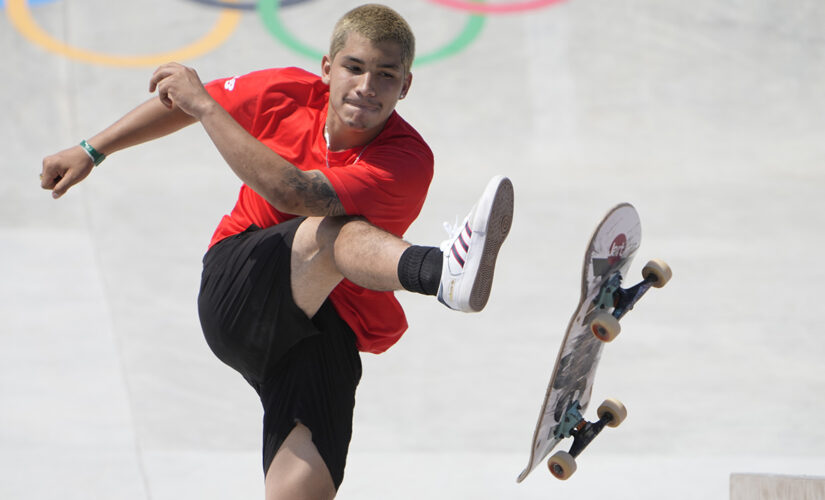 Angelo Caro Narvaez’s first Olympics run ends with brutal groin shot