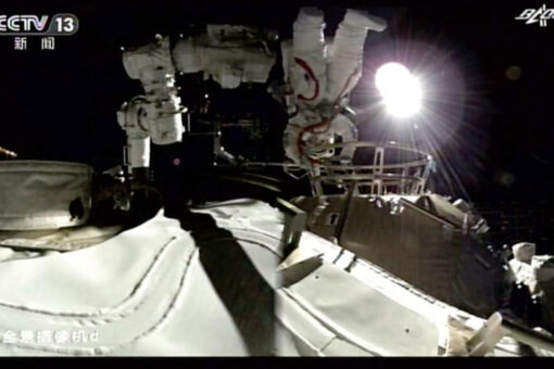 Chinese astronauts make first spacewalk outside new station