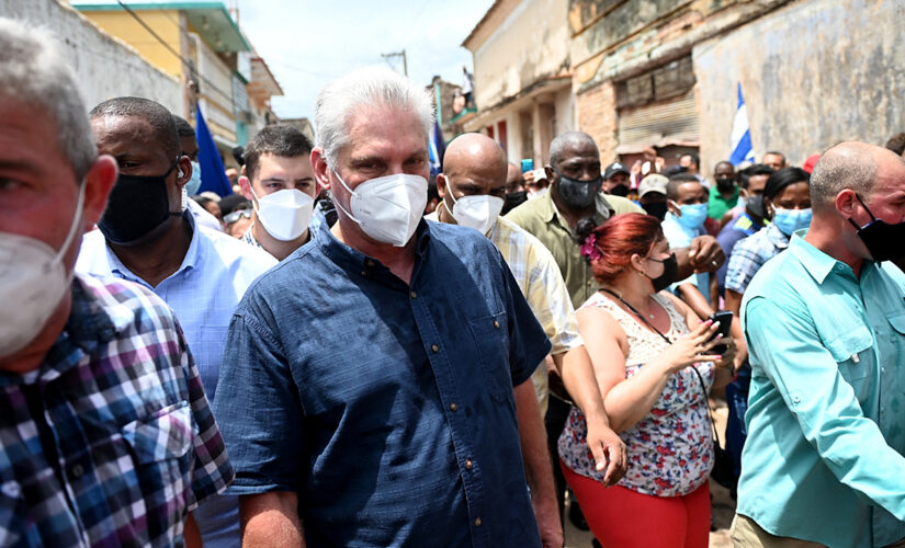 Cuban president urges country’s ‘revolutionary’ citizens to counter protesters