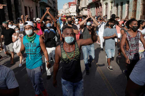 Biden praises Cuban protesters after Cuba president accuses US of funding demonstrators