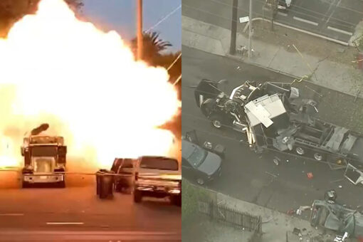 Los Angeles explosion: 16 injured–3 critically– after cache of illegal fireworks explodes