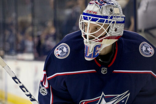 Late Blue Jackets goalie Matiss Kivlenieks receives touching tribute from teammate