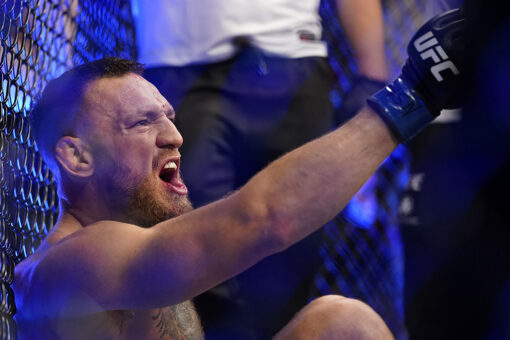 Conor McGregor leaves UFC 264 on stretcher after suffering gruesome leg injury
