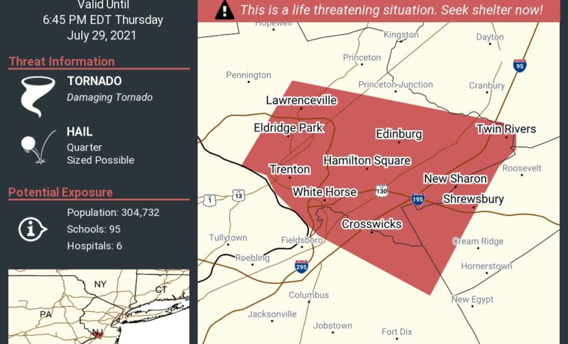 New Jersey, Pennsylvania see tornado as severe storms impact East Coast