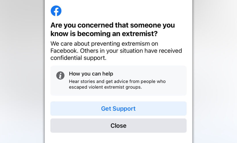 Facebook warns users they may have been exposed to ‘harmful’ extremists