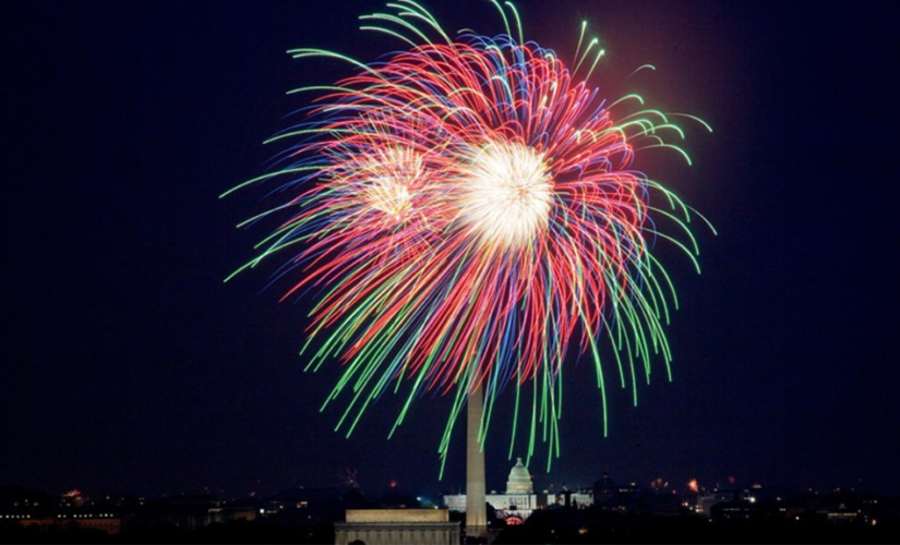 Fourth of July fireworks light up night sky in Washington, DC and New York City