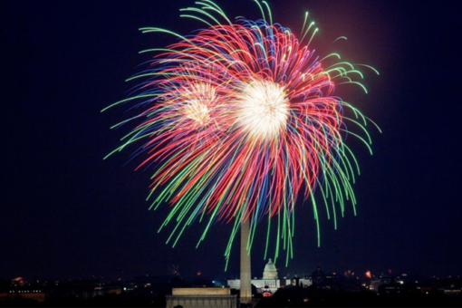 Fourth of July fireworks light up night sky in Washington, DC and New York City