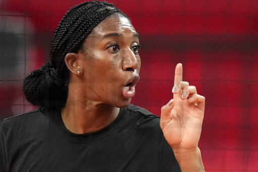 US volleyball star back for 3rd Olympics after giving birth