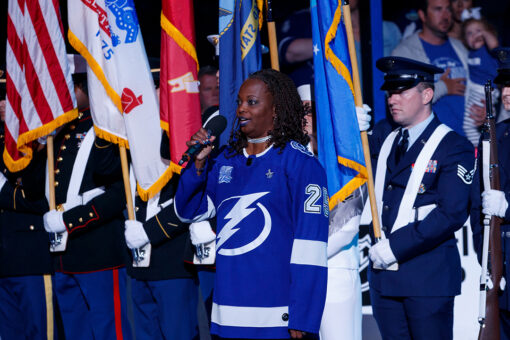 Tampa Bay Lightning national anthem singer, an Air Force vet, hospitalized with coronavirus despite vaccine