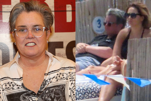 Rosie O’Donnell enjoys a beach day with mystery woman after split from fiancée Elizabeth Rooney