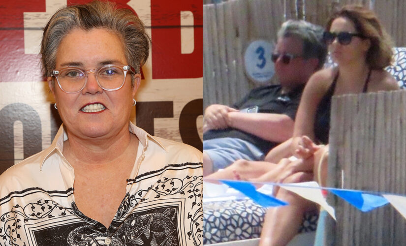 Rosie O’Donnell enjoys a beach day with mystery woman after split from fiancée Elizabeth Rooney