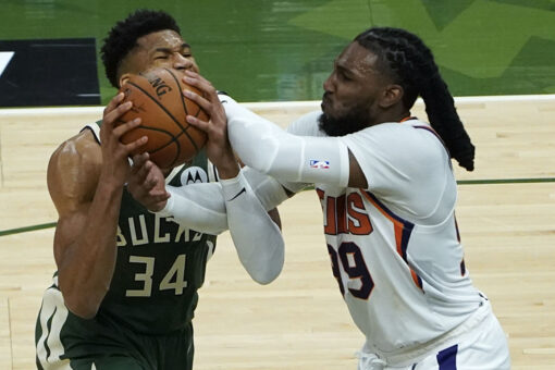 Bucks’ Giannis Antetokounmpo on foul complaints: ‘I take a pretty good beating out there’