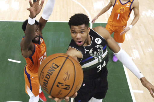Giannis Antetokounmpo celebrates NBA title with Chick-fil-A run, photo ops with fans
