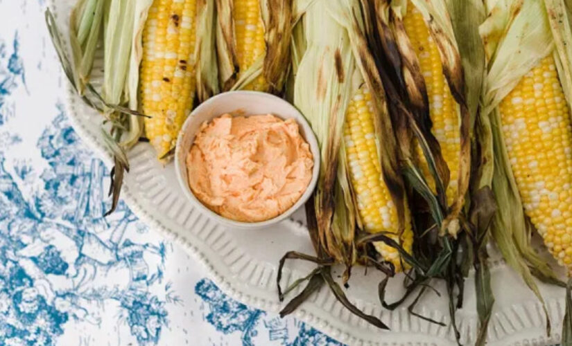 Grilled corn on the cob recipe with spicy butter adds a perfect kick to your July 4 meal