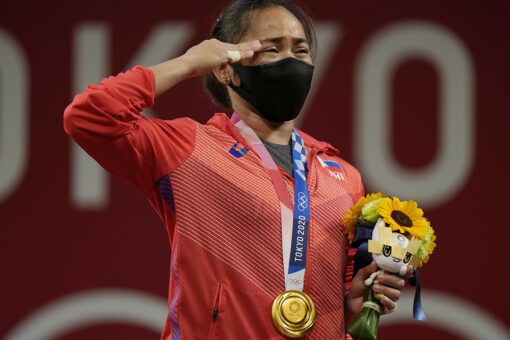 Philippines’ first Olympic gold medalist will receive cash, new condo