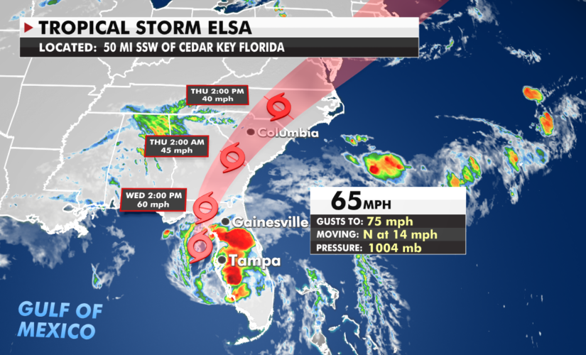 Tropical Storm Elsa weakens, heat persists in West