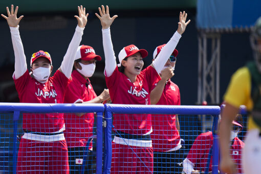 Japan tops Australia in softball as delayed Tokyo Games open