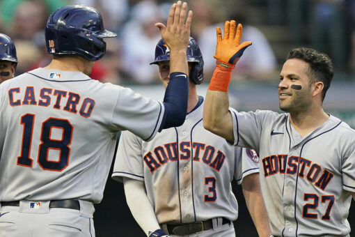 Altuve’s slam quiets booing, sends Astros past Indians 7-2