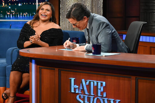 Mindy Kaling laughs off very awkward encounter with Stephen Colbert