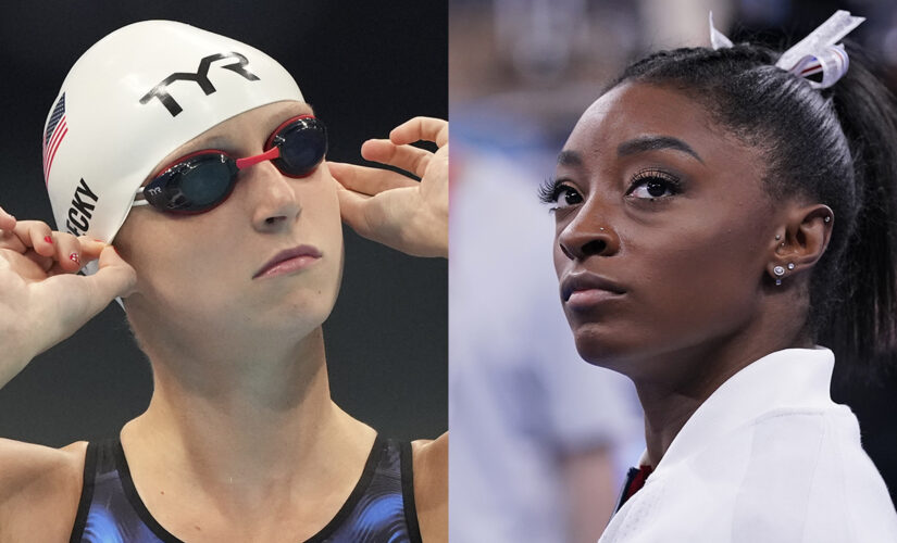 Katie Ledecky empathizes with Simone Biles, hopeful about gymnasts Olympic return