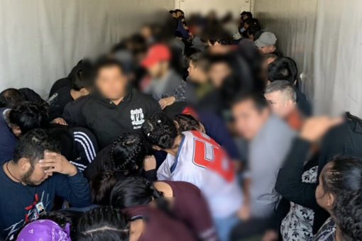 Texas State Troopers find semi loaded with 105 migrants being smuggled into US