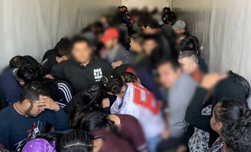 Texas State Troopers find semi loaded with 105 migrants being smuggled into US