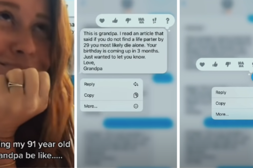 91-year-old grandpa sends lovingly hilarious texts to his single granddaughter: Video