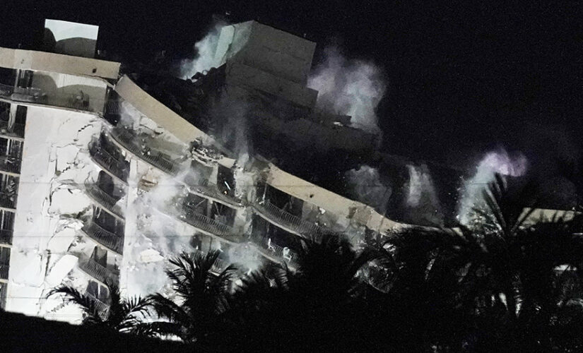 Surfside condo building’s standing portion brought down with explosives